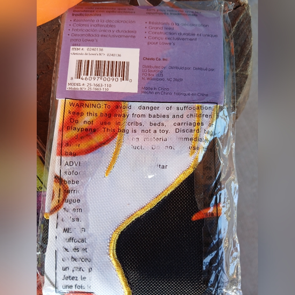 Halloween Small Art Flags Rain Or Shine Lowes Garden Decor Holiday Fall NEW - Picture 6 of 6